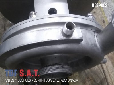 ANTES Y DESPUÉS - BOMBA CENTRÍFUGA CALEFACCIONADA